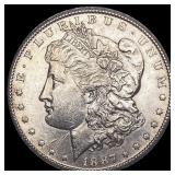 1887 Morgan Silver Dollar CLOSELY UNCIRCULATED
