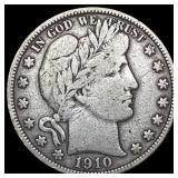 1910-S Barber Half Dollar LIGHTLY CIRCULATED