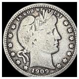 1909-S Barber Quarter NICELY CIRCULATED