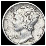 1931-D Mercury Dime NEARLY UNCIRCULATED