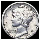 1917-S Mercury Dime NEARLY UNCIRCULATED