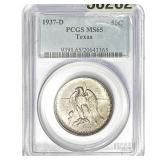 1937-D Texas 50C PCGS MS65