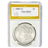 1880-CC Morgan Dollar PGA MS65