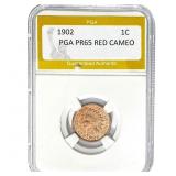 1902 Indian Head Cent PGA PR65 Red Cameo