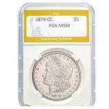 1878-CC Morgan Dollar PGA MS64