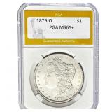 1879-O Morgan Dollar PGA MS65+