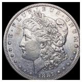 1887-S Morgan Silver Dollar CLOSELY UNCIRCULATED