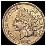 1860 Indian Head Cent CLOSELY UNCIRCULATED