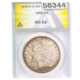 1898-O Morgan Silver Dollar ANACS MS62