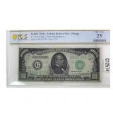 1934 A US $1000 Federal Reserve Note PCGS VF25