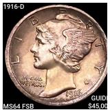 1916-D Mercury Dime