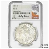1897 Morgan Silver Dollar NGC MS63