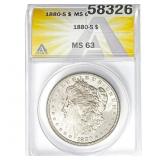1880-S Morgan Dollar ANACS MS63