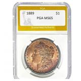 1889 Morgan Silver Dollar PGA MS65