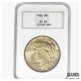 1926 Silver Peace Dollar NGC MS62