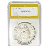 1876-S Trade Dollar PGA MS64
