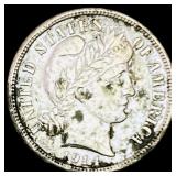 1914 Barber Dime CHOICE AU