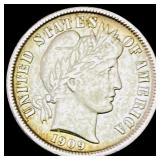 1909-O Barber Dime CHOICE AU