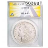 1904-O Morgan Dollar ANACS MS63