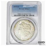 1878-S Morgan Silver Dollar PCGS MS63