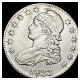 1833 Capped Bust Half Dollar CLOSELY UNCIRCULATED