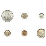 1882-1937 [6] U.S. Type Coin Lot