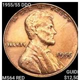 1955/55 DDO Wheat Cent