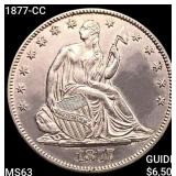 1877-CC Seated Liberty Half Dollar