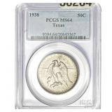 1938 Texas 50C PCGS MS64