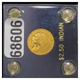 1929 $2.50 Indian Head Gold Quarter Eagl CLOSELY U