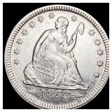 1853 Arrows Seated Liberty Quarter UNCIRCULATED