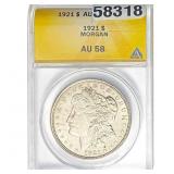 1921 Morgan Dollar ANACS AU58