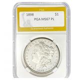 1898 $1 Morgan Dollar PGA MS67 PL