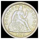 1858-O Seated Liberty Dime CLOSELY UNCIRCULATED