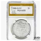 1900-O/CC Morgan Silver Dollar PGA AU55