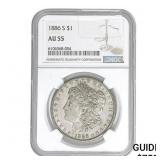 1886-S Morgan Silver Dollar NGC AU55