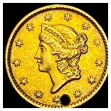 1853 Liberty Head Gold Dollar (Holed) HIGH GRADE