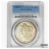 1880-S Morgan Silver Dollar PCGS MS66