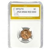 1972/72 1C PGA MS66 RED DDO