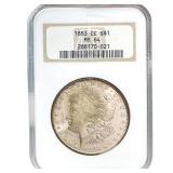 1883-CC Morgan Silver Dollar ANACS MS64