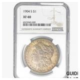 1904-S Morgan Silver Dollar NGC XF40