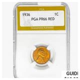 1936 Wheat Cent PGA PR66 RED
