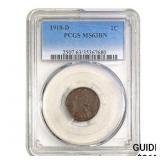 1918-D Wheat Cent PCGS MS63