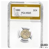 1880 Nickel Three Cent PGA MS65
