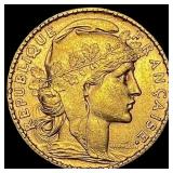 1905 French 20 Francs Rooster Coin CHOICE BU