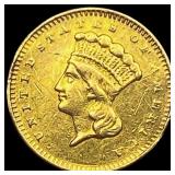 1858-S Indian Princess Head Gold Dollar CLOSELY UN