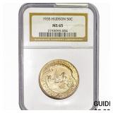 1935 Hudson Half Dollar NGC MS65