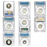 1962-2012 GEM PROOF US Coin Lot W/Silver [8 Coins]