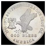 This is a 1 oz .999 Fine Silver Round by GEM BU