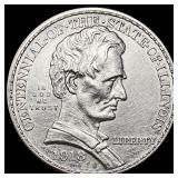 1918 Illinois Centennial Half Dollar CHOICE AU